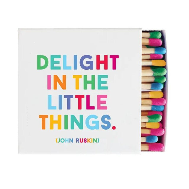 Quotable Cards MATCHES - DELIGHT IN THE LITTLE THINGS