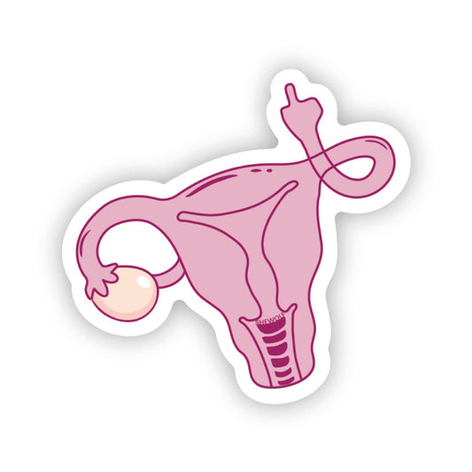 SHEWOLF Designs Stickers Uterus Women's Rights Sticker | Pro Choice Feminist Decal
