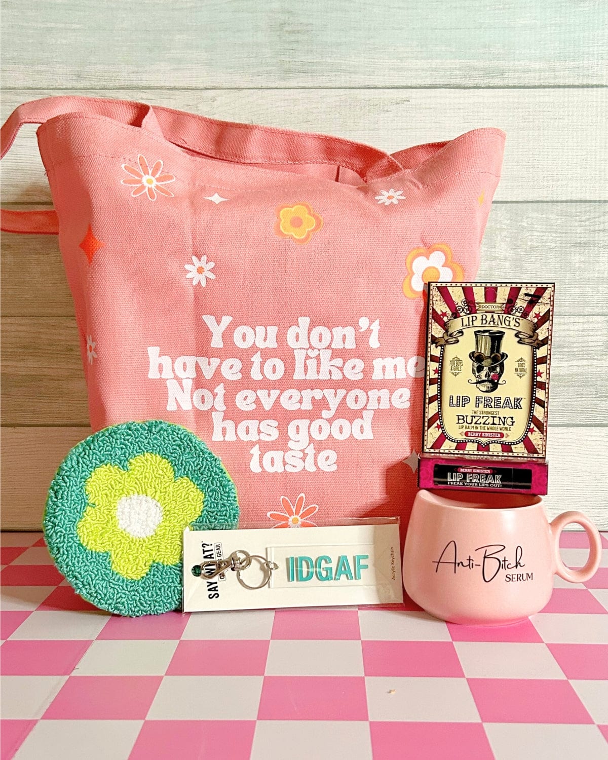 Snarky Gal Gifts Blue/Green GIFT BUNDLE - IDGAF