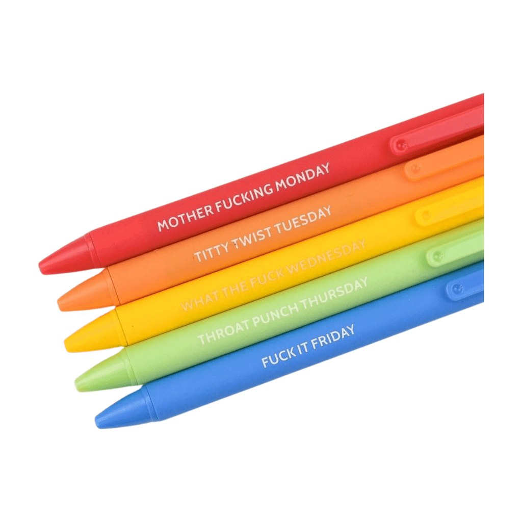 Snarky (Swear) Pen Set (11 pens) - MOQ 3 sets (minimum order quantity)  RESTOCKED