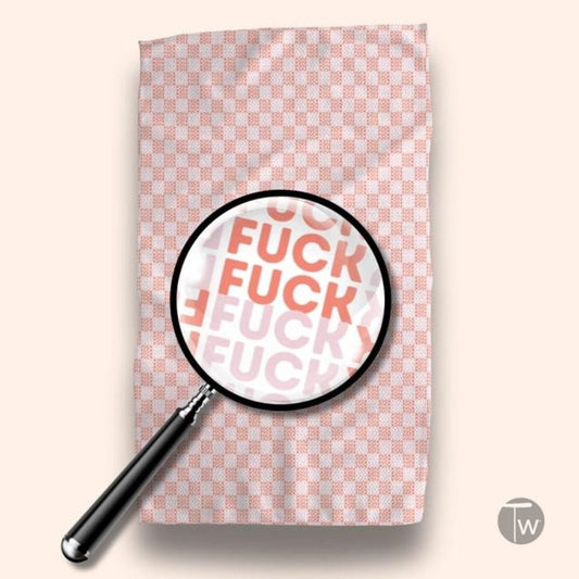 Twisted Wares Kitchen Towels DISH TOWEL - FUCK SUNKISSED ILLUSION