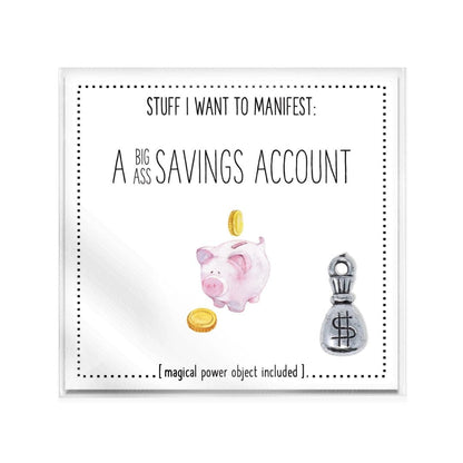 Warm Human MANIFESTATION CARD | A BIG ASS SAVINGS ACCOUNT