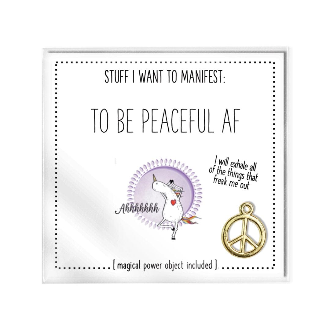 Warm Human MANIFESTATION CARD | TO BE PEACEFUL AF