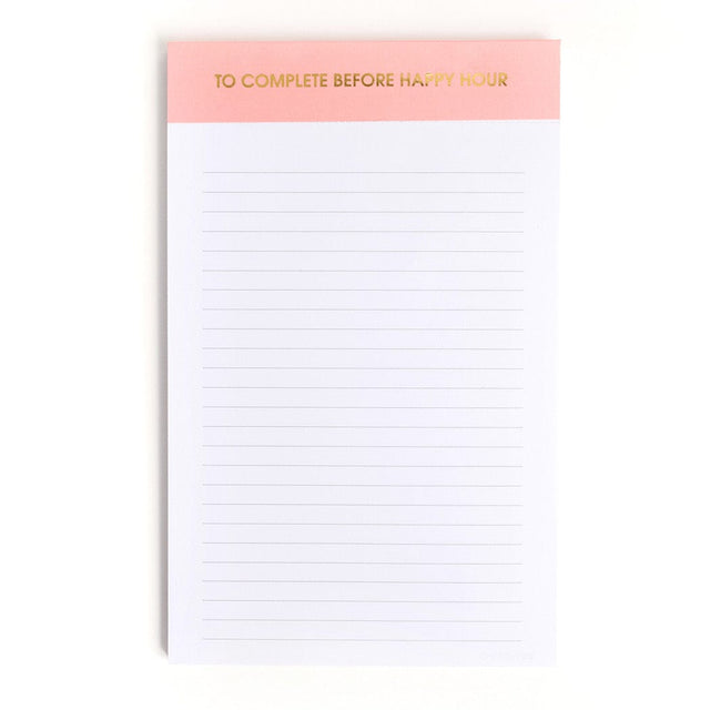 Chez Gagne Paper Pads NOTEPAD - TO COMPLETE BEFORE HAPPY HOUR