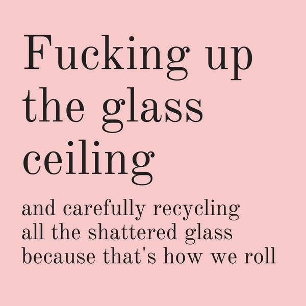 GetBullish Stickers STICKER - FUCKING UP THE GLASS CEILING