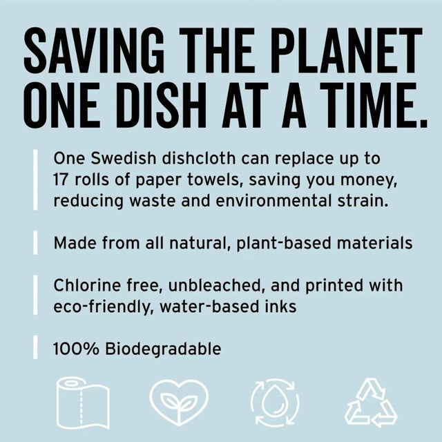 RubiaRojo SWEDISH DISHCLOTH - BIG DISH ENERGY