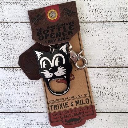 Trixie & Milo Keychains Bottle Opener/Keychain - Tom Cat