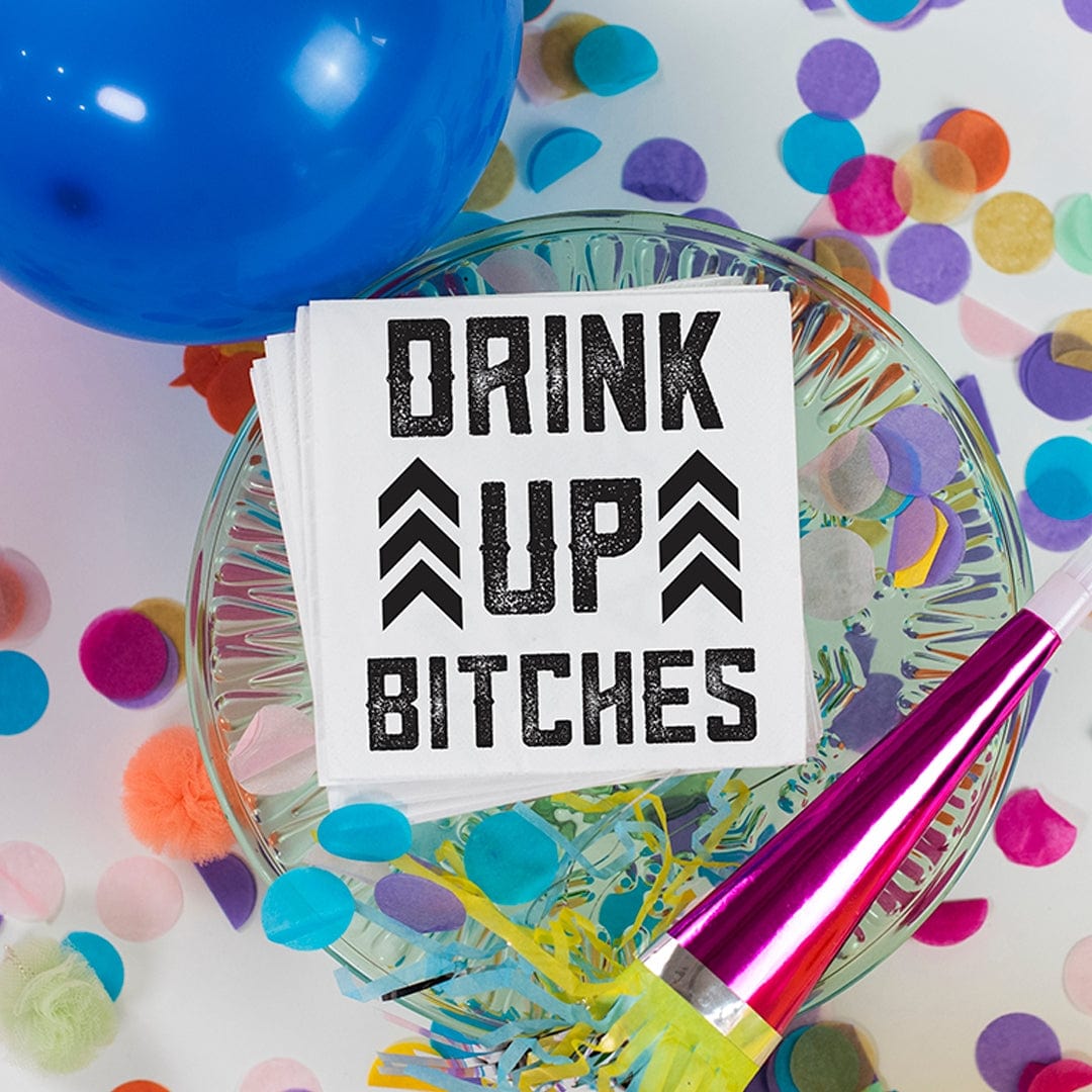 Twisted Wares COCKTAIL NAPKINS - DRINK UP BITCHES