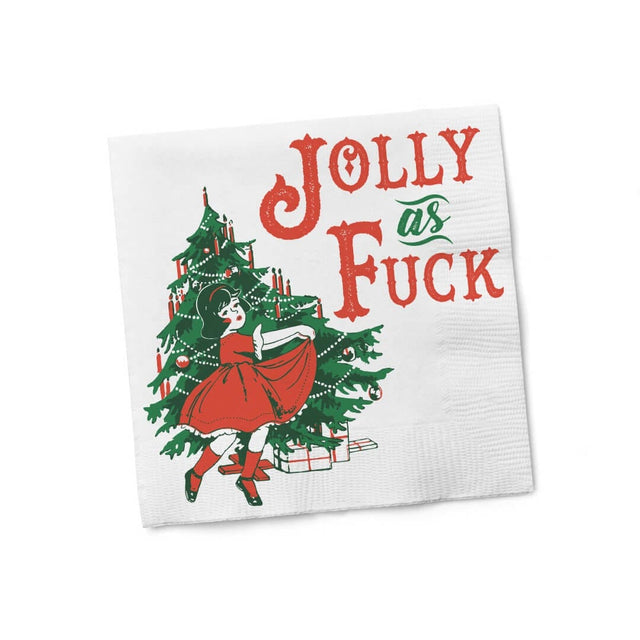 Twisted Wares COCKTAIL NAPKINS - JOLLY AS FUCK