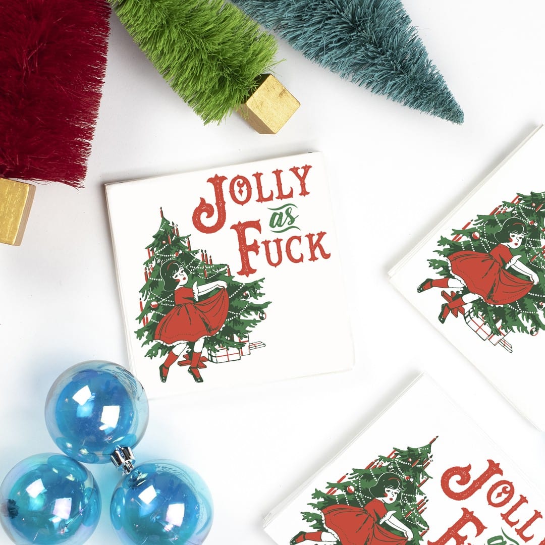 Twisted Wares COCKTAIL NAPKINS - JOLLY AS FUCK