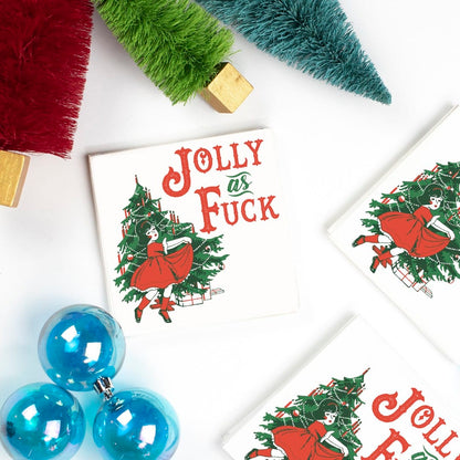 Twisted Wares COCKTAIL NAPKINS - JOLLY AS FUCK