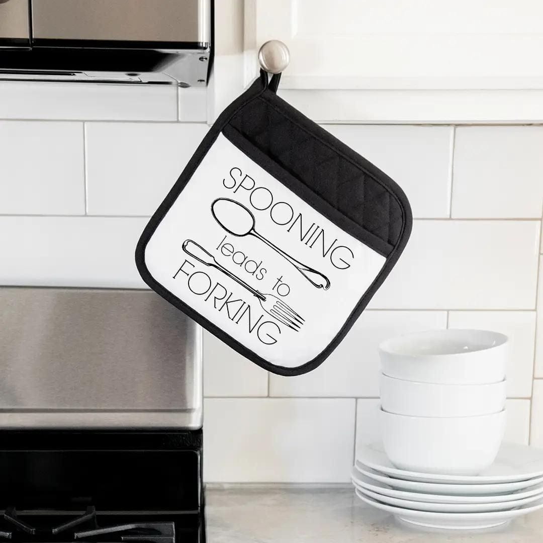 Twisted Wares POT HOLDER - SPOONING LEADS TO FORKING