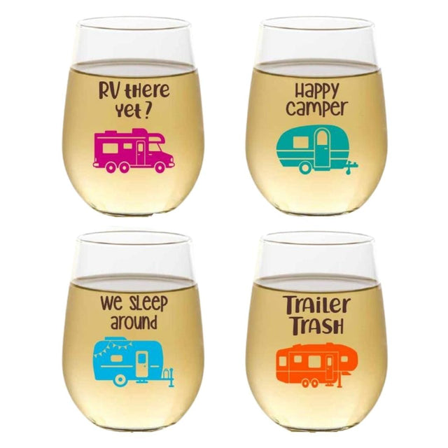 Wine Oh! STEMLESS GLASSES - RV THERE YET?