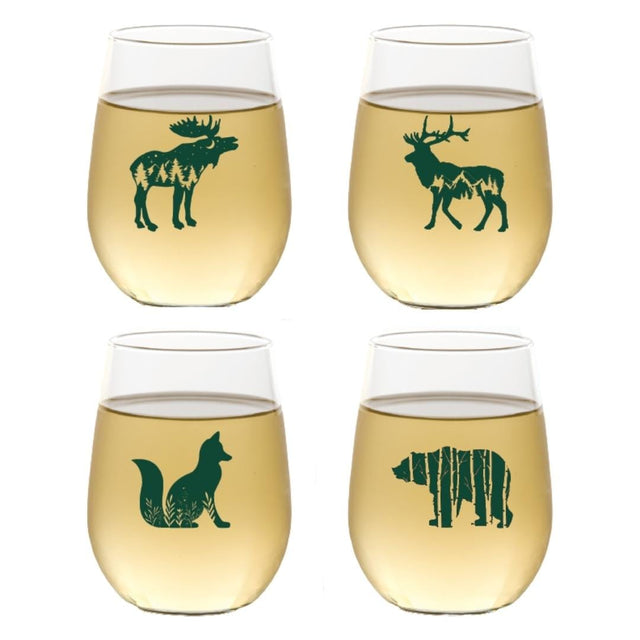 Wine Oh! STEMLESS GLASSES - WILDLIFE